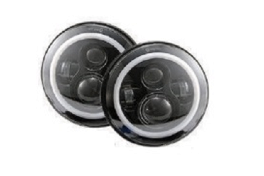 Quake LED Tempest Series 7in RGB HD Accent Headlights - JK/TJ/CJ