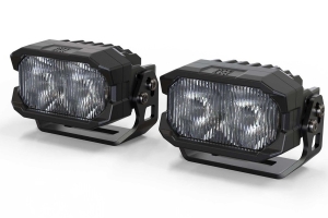 Morimoto 2Banger NCS LED Pods, SAE Wide Beam, Pair, White