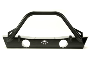 Poison Spyder Brawler Lite Front Bumper w/ Brawler Bar and Tabs Black - JK