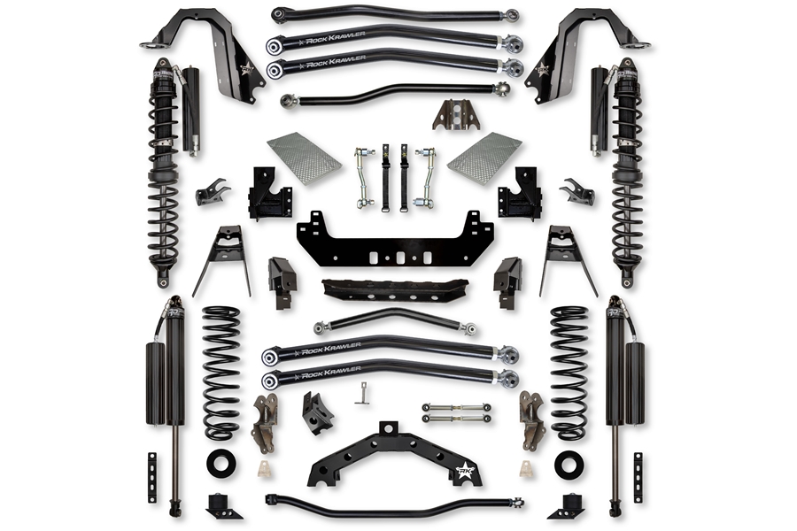 Rock Krawler 4.5in X-Factor X2 Coilover Long-Arm Lift Kit - Comp System Stage 1 ( Part Number: JL45X2LA-4DCS)