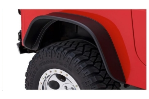 Bushwacker Flat Style Rear Fender Flares, Black - JL 4dr