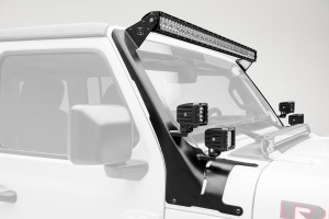 T-REX ZROADZ A Pillar Roof Level LED 52in Light Bar and 4 - 3in Cube LED Lights Mount Kit  - JL/JT