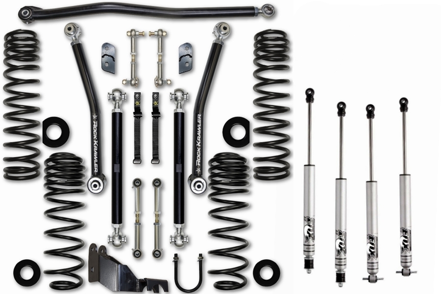 Rock Krawler 2.5in Max Travel Lift Kit - w/Shocks - JL 4dr
