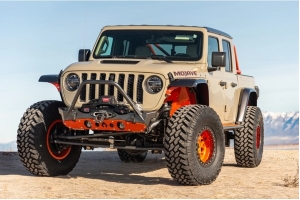 Artec Industries Nighthawk Mid-tube Stinger Front Bumper w/ Aluminum Skid - Bare Steel   - JT/JL/JK