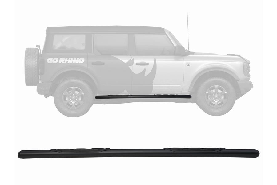 Go Rhino 5in 1000 Series Side Step Kit - Textured Black - Bronco 2021+ 4dr