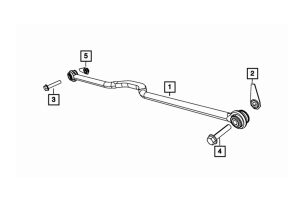 Mopar Rear Track Bar - JL 