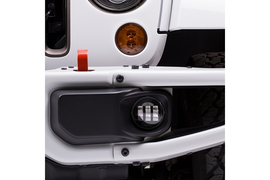 JW Speaker 6145 J2 Series LED Fog Light Kit, Black - Pair - JT/JL Sport