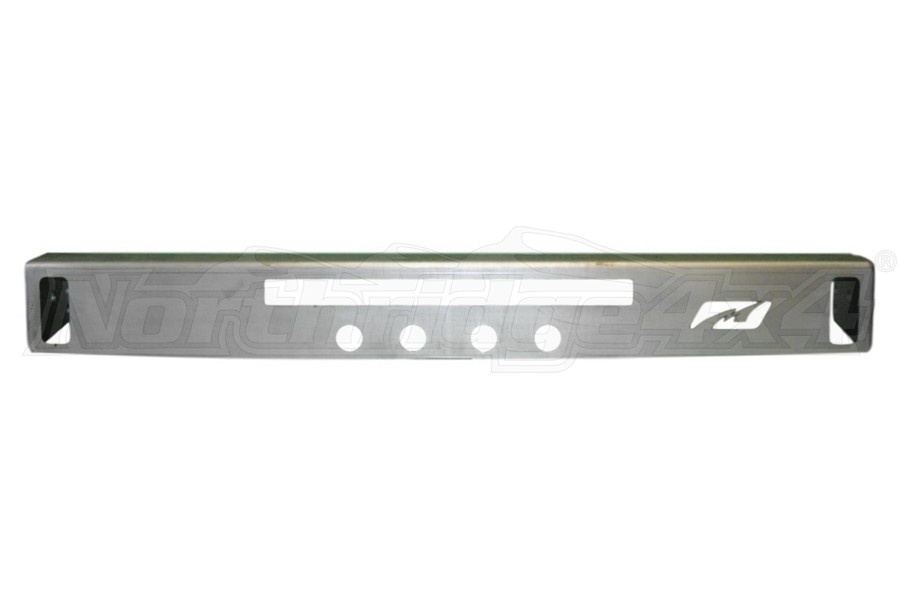 Motobilt Micro Rear Bumper w/ Light Bar Cut Out - Bare Steel  - JK 