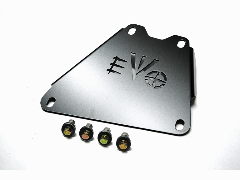 EVO Manufacturing Transmisson and Oil Connection Skid Black - JK 2007-11