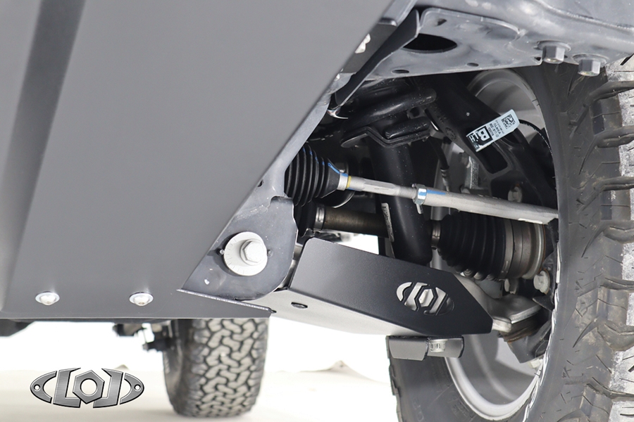 LOD Black Ops Front A-Arm Skid Plates, Pair - Bare Steel - Bronco 2021+