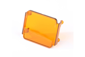 Rugged Ridge 3 Inch Square LED Light Cover, Amber