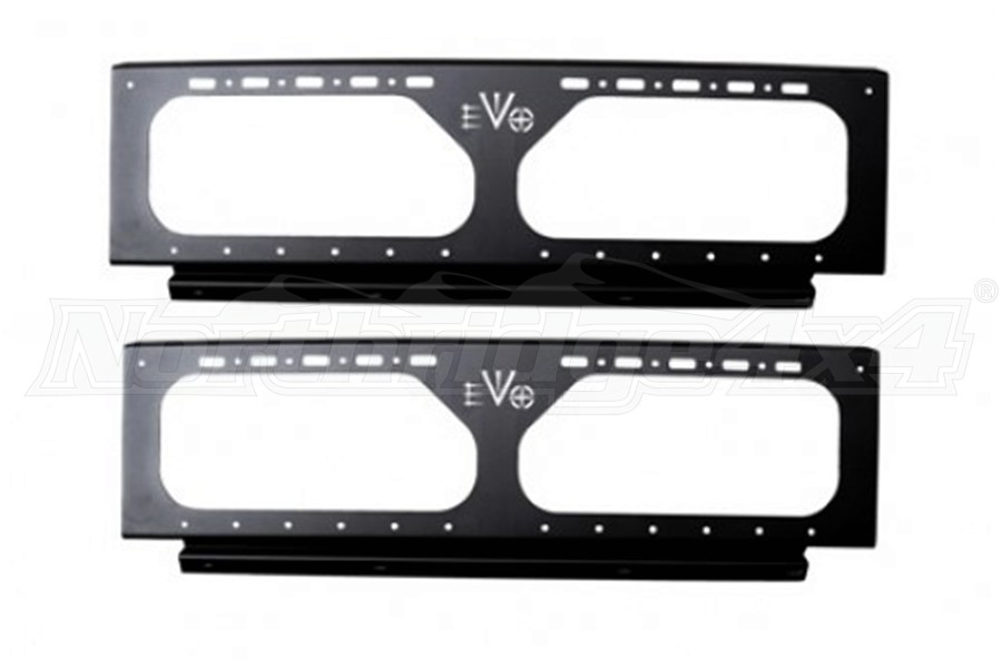 EVO Manufacturing Bed Rack Mid Height Side Rails Black
