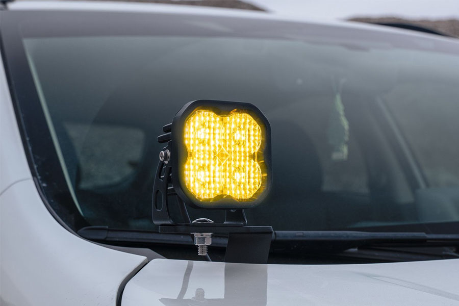 Diode Dynamics SS3 Yellow Sport LED Pod Pair, SAE Fog - Amber