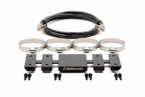 Up Down Air UTV ARB Twin Compressor Mount & Connector Kit - Black