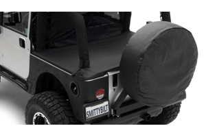 Smittybilt Spare Tire Cover X-Large Tire 36in - 37inx12.50 Grey Denim