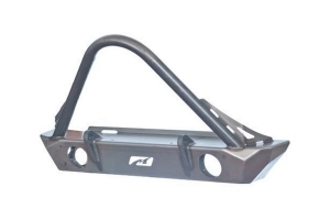 Motobilt Hatchet Series Front Bumper w/ Stinger and Fog Light Cutouts - Bare Steel  - JK 