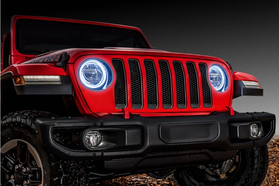 Oracle LED Headlight Surface Mount Halo Kit - White Halo - JT/JL 