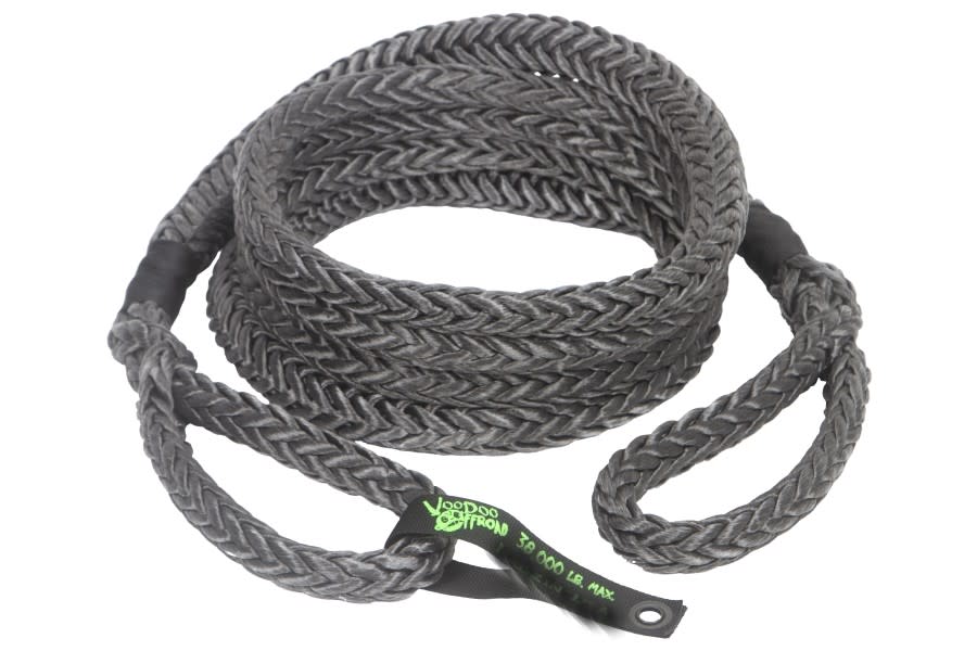 VooDoo Offroad Kinetic Recovery Rope 78in x 20ft Black, 1300025