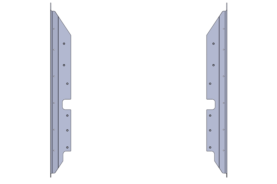 Savvy Offroad Legacy Aluminum Rocker Guards - Bare - TJ 
