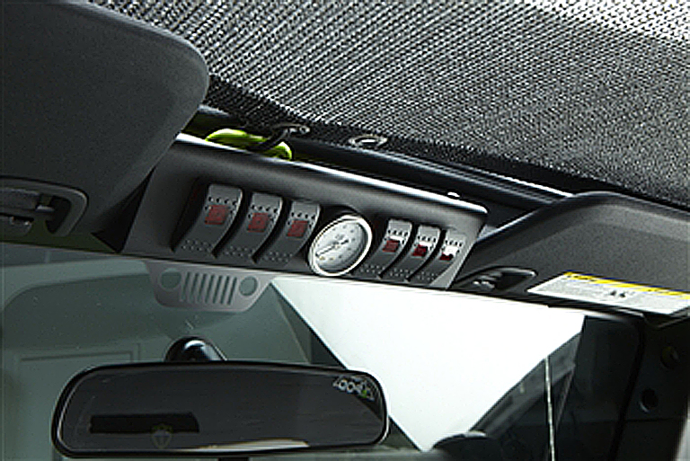 sPOD 6-Switch Panel w/ Air Gauge and Source System - JK