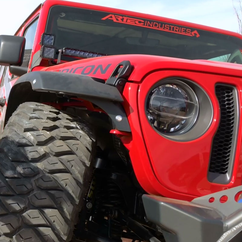 Artec Industries Front Fender Chop Kit Brackets - JL/JT Rubicon
