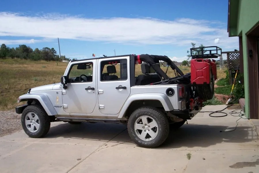 Rock Hard 4x4 Driver Side Left Tank Mount - JK/TJ/LJ/YJ/CJ