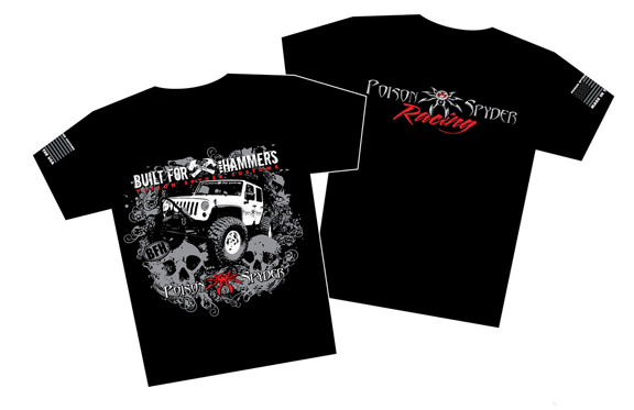 Poison Spyder Racing BFH T-Shirt Black Small