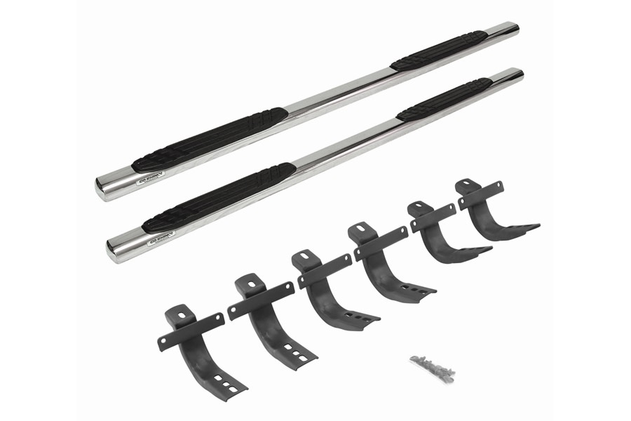 Go Rhino 4in OE Xtreme Side Steps Kit - Polished - Ford Bronco 4Dr