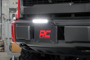 Rough Country License Plate Mount w/ 8in Black Series Light Bar