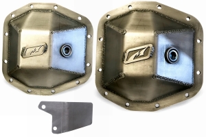 Motobilt Dana 44 Front and Rear Differential Cover Kit - Bare Steel  - JT/JL 
