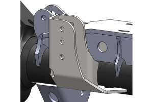 Artec Industries Raised Track-Bar Bracket - Bare - For 3.5in Diameter Front Axle 