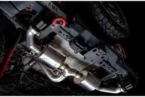 AWE Tread Edition Axleback Dual Exhaust - Diamond Black Tips - JL 3.6L/2.0L