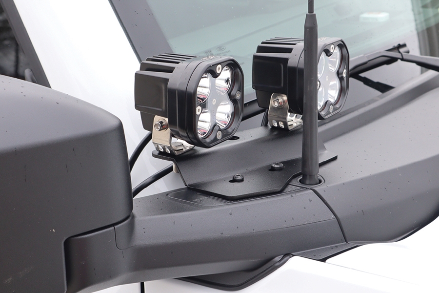 LOD Black Ops Double A-Pillar Base Light Mount - Black - Bronco 2021+