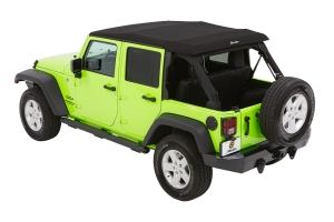 Bestop Trektop NX Glide Convertible Soft Top Black Twill  - JK 4dr