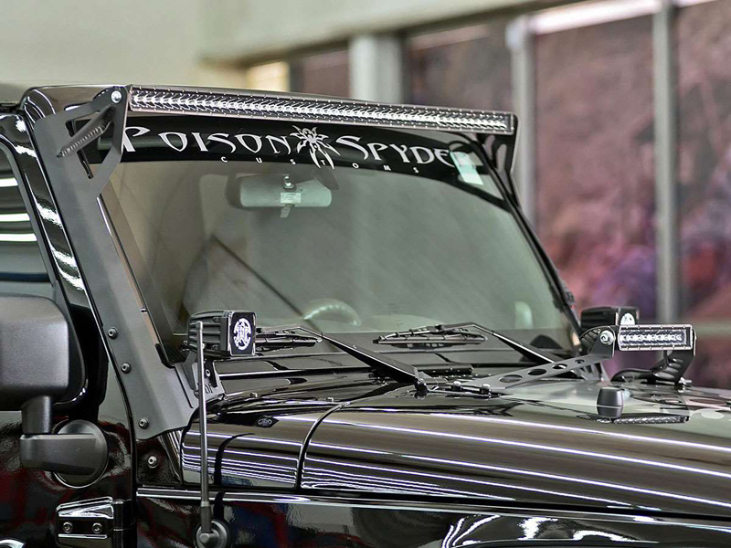 Rigid Industries Upper Windsheild Mount for 50in Light Bar - JK