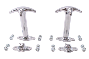 Rugged Ridge Hood Catch Kit Chrome