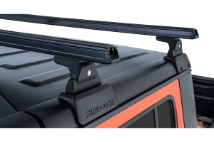 Rhino Rack Heavy Duty Black 2 Bar Roof Rack w/ Backbone and RLT600 Legs   - JT