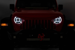 Rough Country 9in DRL Halo LED Headlights  - JT/JL