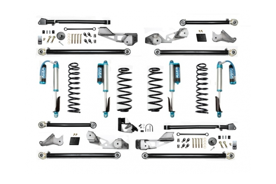 EVO Manufacturing 3.5in High Clearance Long Arm Lift Kit w/King Shocks - JL 4dr