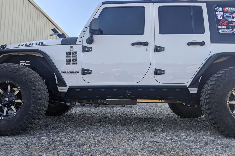 Next Venture Motorsports Rock Sliders Rimrocker Series, Frame Mounted - JK 4DR