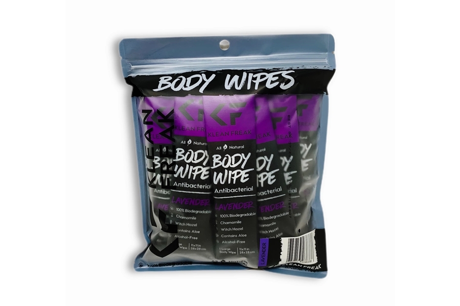 Klean Freak Lavender Scented Body Wipe - 12pk