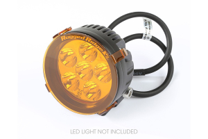 Rugged Ridge 3.5-Inch LED Light Cover, Round, Amber