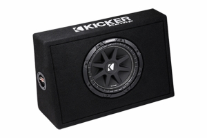 Kicker Single 10in Subwoofer Comp 4 Ohm Enclosure  