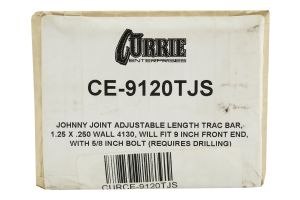 Currie Enterprises RockJock Adjustable Track Bar Front - LJ/TJ/XJ
