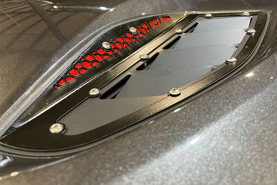Motobilt Hood Vent Kit - Bare - JK 10A Rubicon
