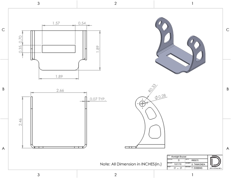 Diode Dynamics SS3 Backlit Universal Bracket Kit - Pair 