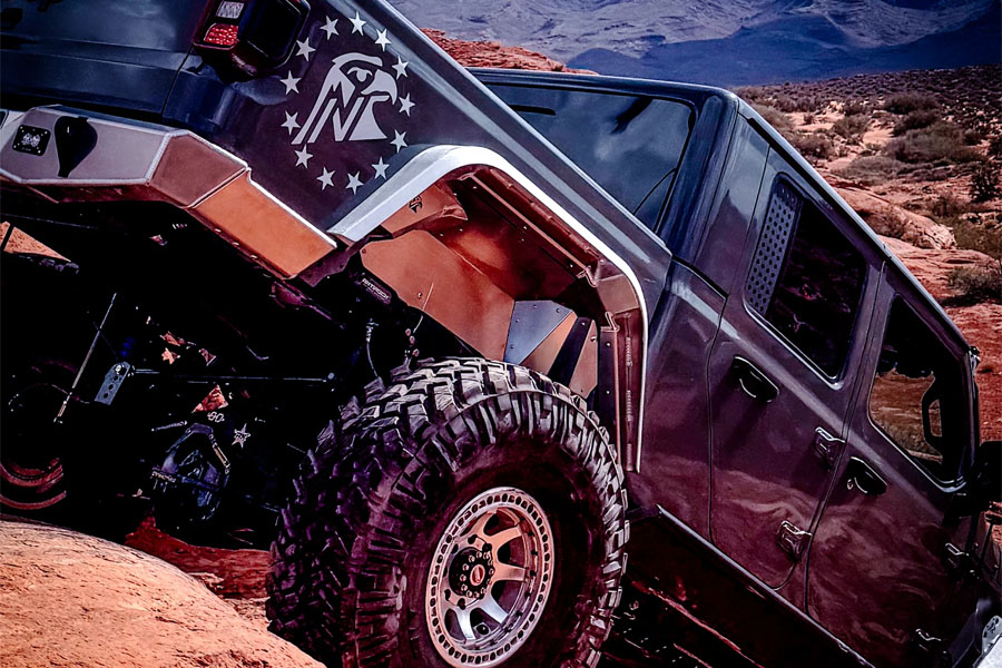 Next Venture Motorsports Aluminum High Line Rear Fender Flares - JT