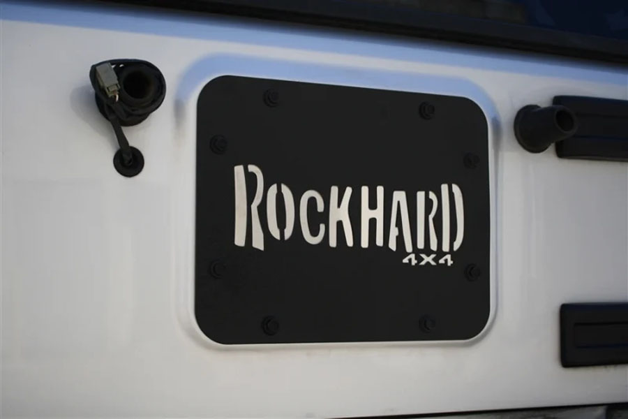 Rock Hard 4x4 Tailgate Vent Plate w/ Stainless Steel Insert - JK