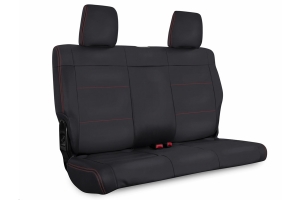 PRP Rear Seat Cover, Black w/Red Stitch - JK 2dr 2011-12