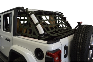 Dirty Dog 4x4 3pc Cargo Side Netting Kit, Olive Drab Green - JL 4Dr